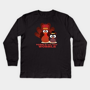 Turkey shirt for thanksgiving Kids Long Sleeve T-Shirt